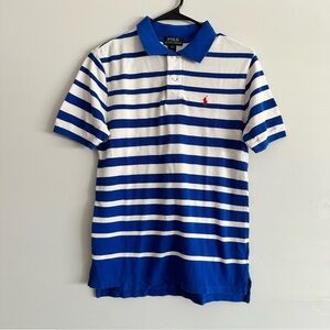 Polo by Ralph Lauren Blue Striped Shirt Size L (14/16)